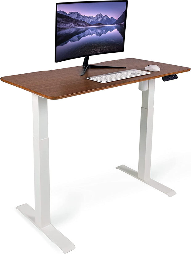 Electric Standing Desk 48" x 24" Ergonomic Sit to Stand Raising Desk for Home Office - Adjustable Height Desk with Split Top